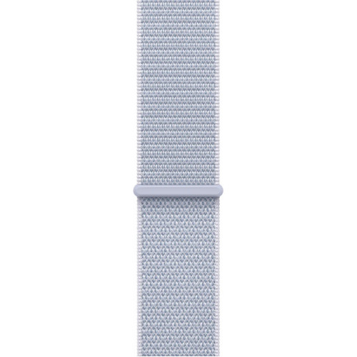 Apple Watch Series 10 42 мм (алюминиевый корпус, серебристый/голубой, нейлоновый ремешок) фото 3