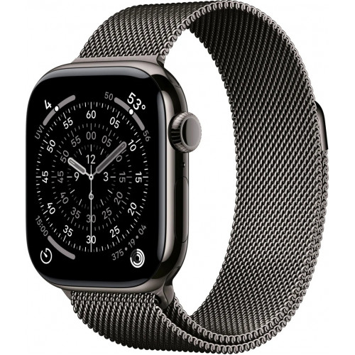 Apple Watch Series 11 LTE 42 мм (титановый корпус, сланец/сланец, миланская петля)