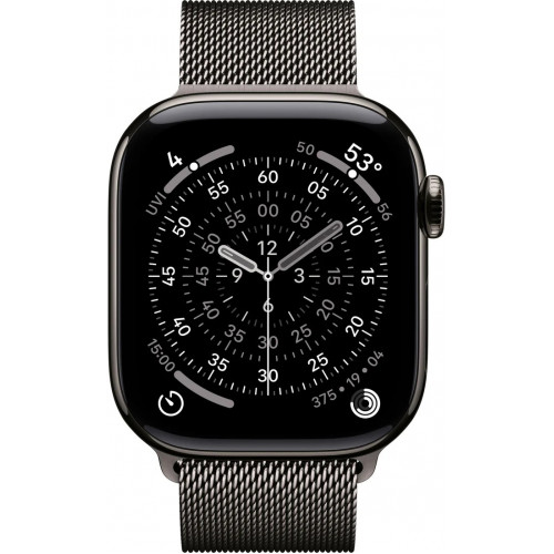 Apple Watch Series 11 LTE 42 мм (титановый корпус, сланец/сланец, миланская петля) фото 2