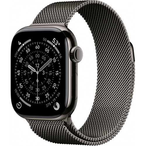 Apple Watch Series 11 LTE 46 мм (титановый корпус, сланец/сланец, миланская петля)