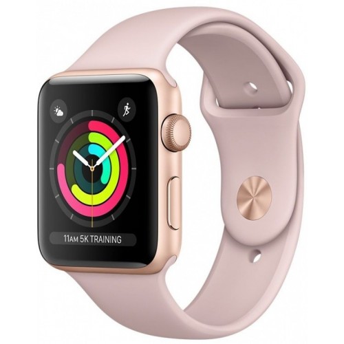 Apple Watch Series 3 42 мм (золотистый алюминий/розовый песок) фото 1