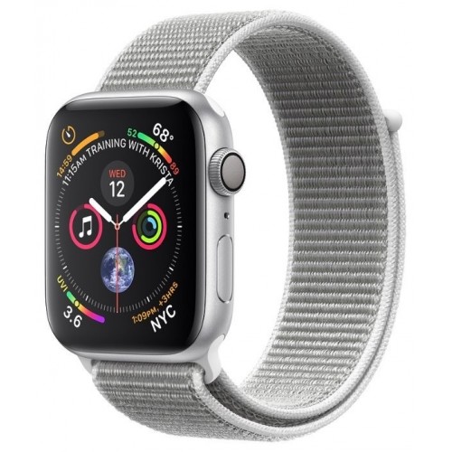 Apple Watch Series 4 LTE 40 мм (алюминий серебристый/белая ракушка) фото 1