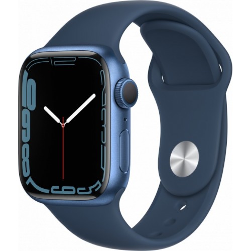 Apple Watch Series 7 41 мм (синий/синий омут спортивный) фото 1