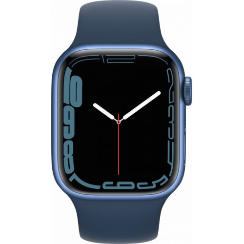 Apple Watch Series 7 45 мм (синий/синий омут спортивный) фото 2