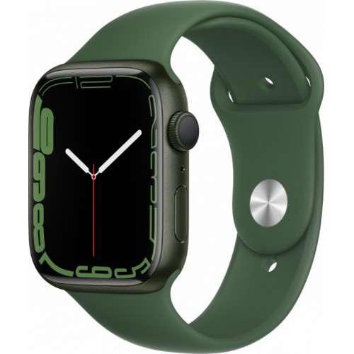 Apple Watch Series 7 45 мм (зеленый/зеленый клевер спортивный) фото 1