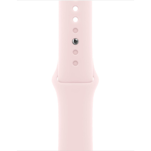 Apple Watch Series 9 41 мм (алюминиевый корпус, розовый/розовый, спортивный силиконовый ремешок M/L) фото 3