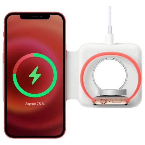 Беспроводное зарядное Apple MagSafe Duo Charger MHXF3ZE/A фото 5