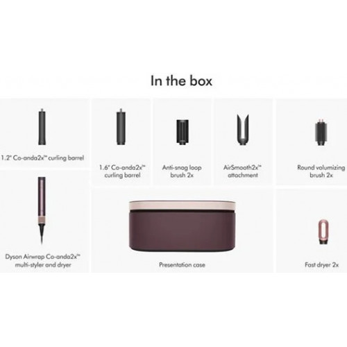 Фен-стайлер Dyson Airwrap Co-anda2x HS09 Straight+Wavy (евровилка, яшмовая слива) фото 2