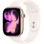 Apple Watch Series 11 46 мм (алюминиевый корпус, розовое золото/легкие румяна, спортивный силиконовый ремешок) фото 1