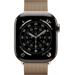 Apple Watch Series 11 LTE 42 мм (титановый корпус, природный/золотистый, миланская петля) фото 2