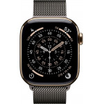 Apple Watch Series 11 LTE 42 мм (титановый корпус, золотистый/сланец, миланская петля) фото 2