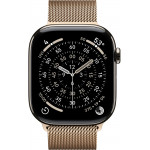 Apple Watch Series 11 LTE 46 мм (титановый корпус, природный/золотистый, миланская петля) фото 2
