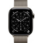 Apple Watch Series 11 LTE 46 мм (титановый корпус, сланец/природный, миланская петля) фото 2