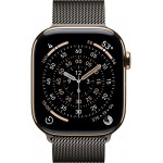 Apple Watch Series 11 LTE 46 мм (титановый корпус, золотистый/сланец, миланская петля) фото 2