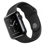 Apple Watch Series 3 LTE 42 мм (сталь черный космос/черный) [MQK92] фото 3