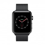 Apple Watch Series 3 LTE 42 мм (сталь черный космос/миланский браслет) [MR1L2] фото 2