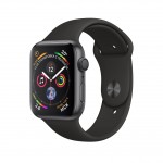 Apple Watch Series 4 LTE 40 мм (сталь черный космос/черный) фото 1