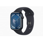Apple Watch Series 9 41 мм (алюминиевый корпус, полуночный/полуночный, спортивный силиконовый ремешок S/M) фото 1