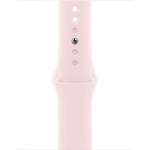 Apple Watch Series 9 41 мм (алюминиевый корпус, розовый/розовый, спортивный силиконовый ремешок S/M) фото 3