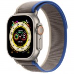 Apple Watch Ultra LTE 49 мм (титановый корпус, титановый/сине-серый, нейлоновый ремешок размера M/L) фото 1