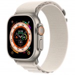 Apple Watch Ultra LTE 49 мм (титановый корпус, титановый/звездный свет, текстильный ремешок размера M) фото 1